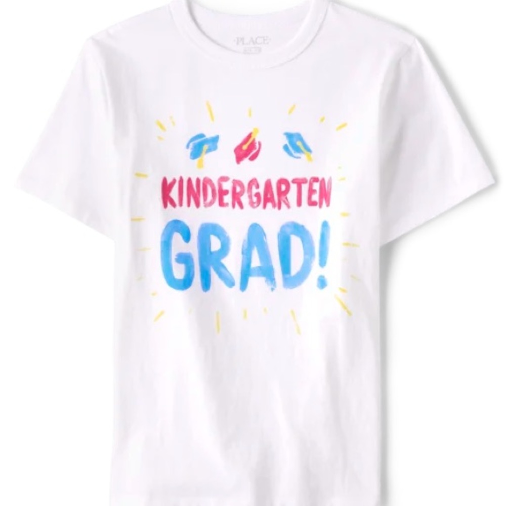 Kindergarten Grad Graphic Tee Sz M 7/8